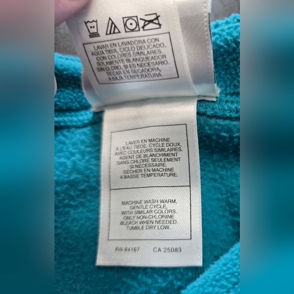 Size L Unisex Vintage Walt Disney World Fleece Pullover Sweatshirt Teal Green - Picture 6 of 6